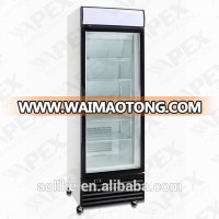 Single Glass Door High Quality Upright Freezer/Refrigerator