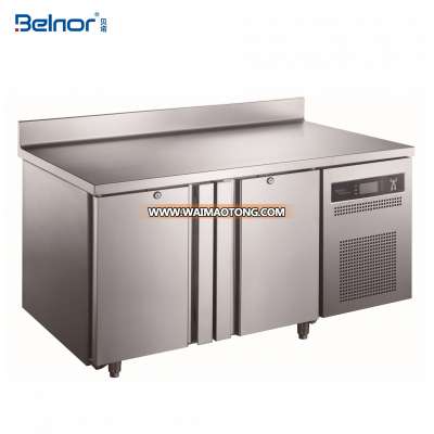 500L Stainless Steel Work Bench Fridge With Lock