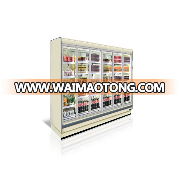 Glass Door Commercial Refrigerator, Bottle Display